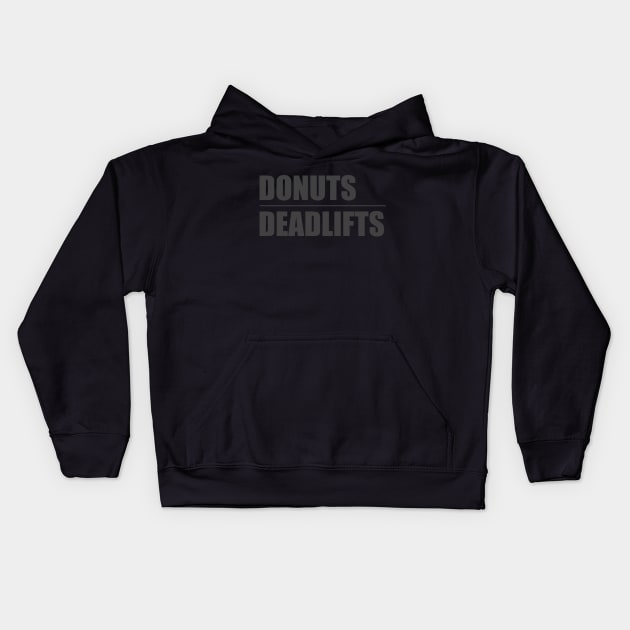 Donuts and Deadlifts Kids Hoodie by Hornak Designs